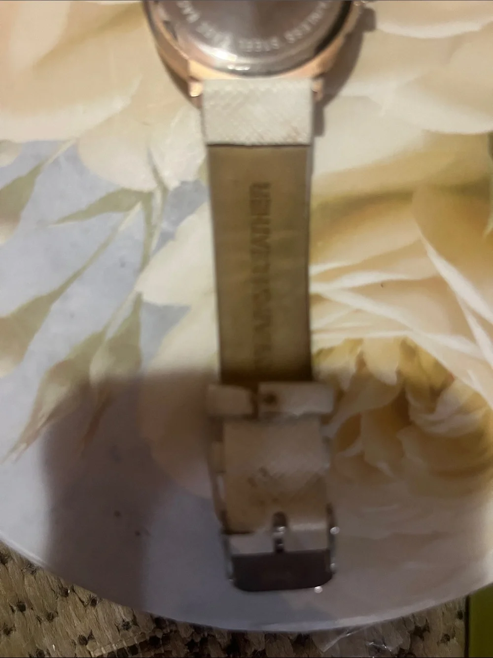 White Leather Strap Watch - Women's Classic